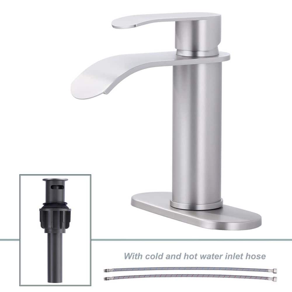 alyse♡ ALEASHA Single Handle Deck Mounted Waterfall Bathroom Faucet with