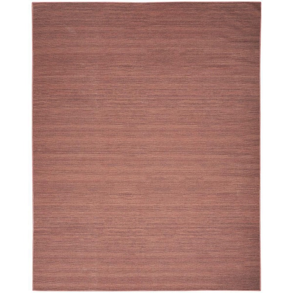 Nourison Washable Essentials Mocha 8 ft. x 10 ft. All-over design Contemporary Area Rug