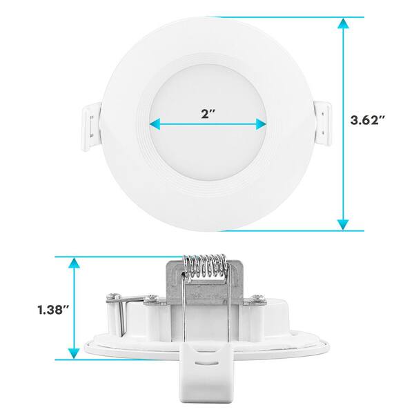 Halo HLB 4 Slim Edge Canless 10W LED Downlight CCT, Dimmable, 600 Lumens