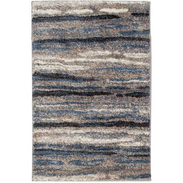 Shoreline Blue/Multi Doormat 2 ft. x 3 ft. Accent Rug