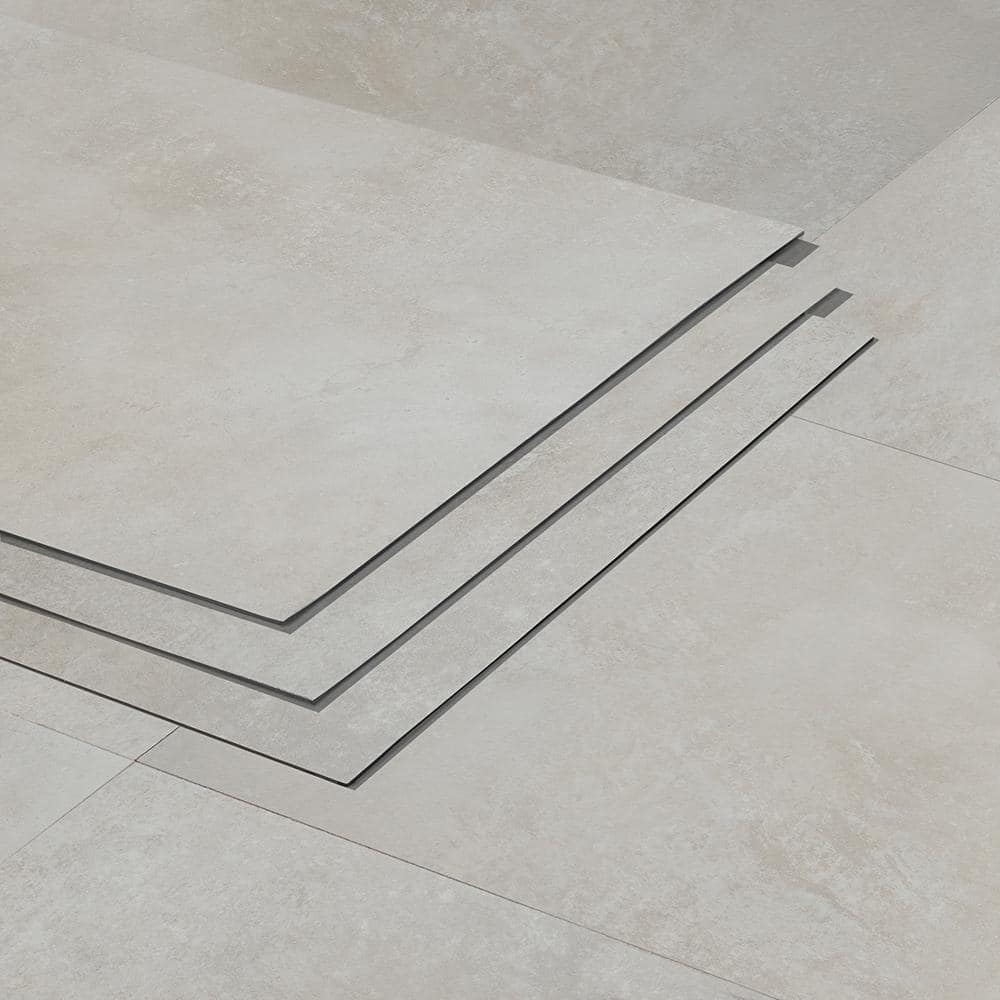 Transitional Beige 12"x24" Matte Luxury Vinyl Tile for Any Room