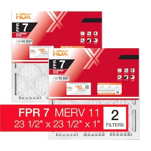 23.5 in. x 23.5 in. x 1 in. Allergen Plus Pleated Air Filter FPR 7, MERV 11 (2-Pack)