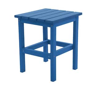 Icon Royal Blue Square Plastic Outdoor Side Table