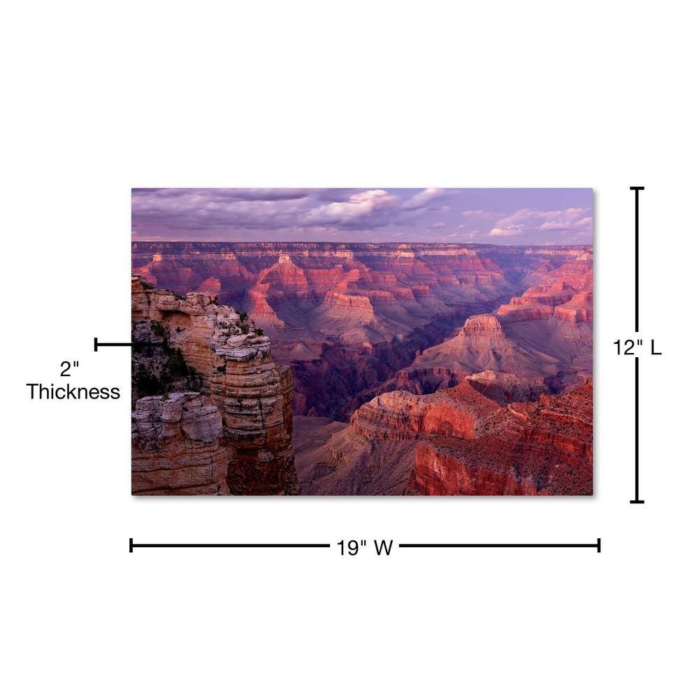 Grand Canyon Sunset Framed Canvas Print, 12" x 19"