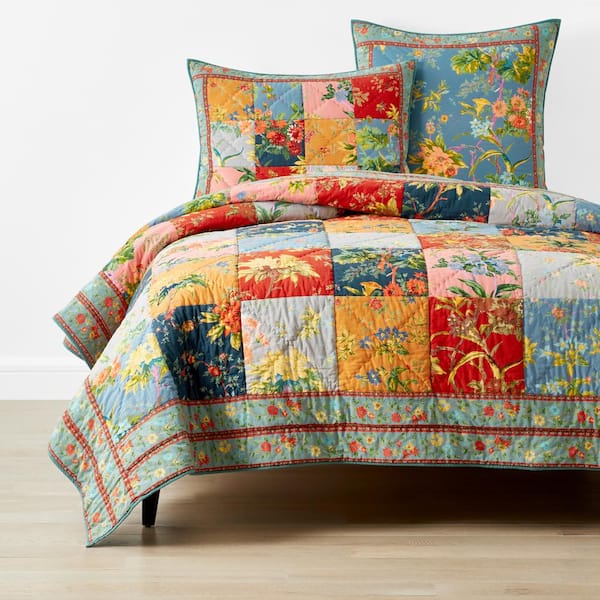 The Company Store Company Cotton Aaliyah Patchwork Multi Full/Queen Cotton Quilt