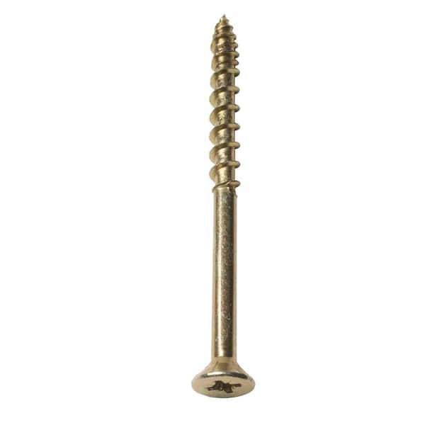 Screw-Tite Single and TwinThread MultiPurpose Wood Screw #10 x 3-1/8 in. (5mm x 80mm) 100 Pieces/Box-DISCONTINUED