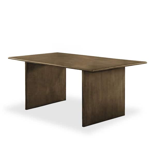 Betsy Mid Century Modern Natural Tone Wood 72 in. Trestle Dining Table (Seats 6)