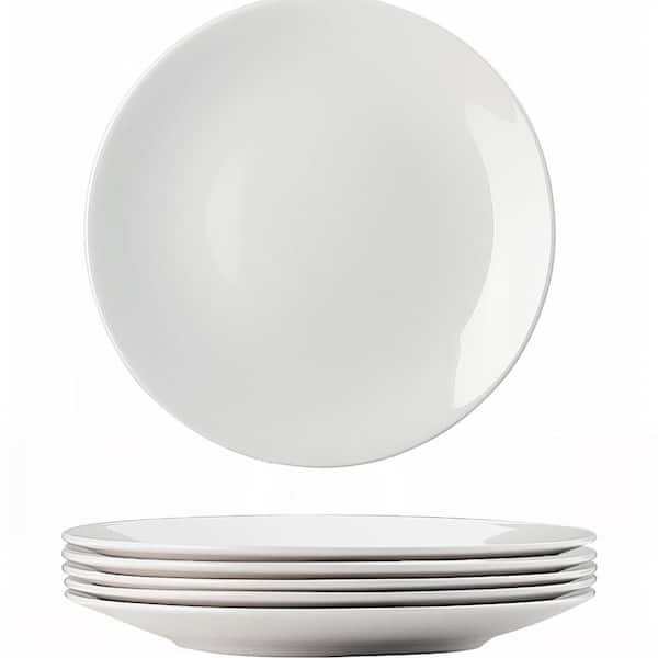 White Diamond Ceramic Soup Bowls, 28 fl. oz., White, Set of 4 Salad, Dessert, Pasta & Soup Bowls