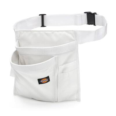 5-Pocket Single Side Tool Pouch / Work Apron in White