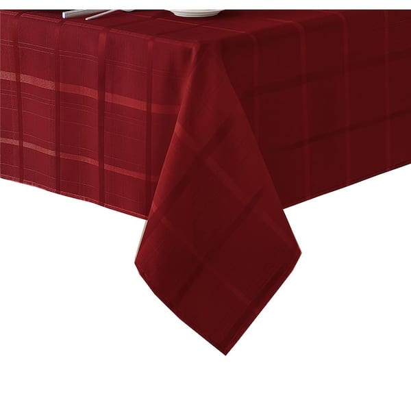 Elrene Elegance Plaid Napkins - Set of 4 Poinsettia Red