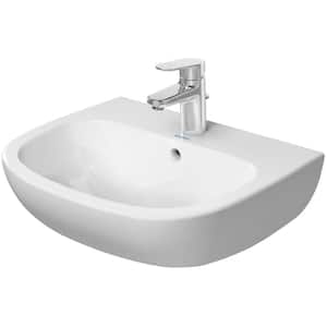 D-Code 21.63 in. Rectangular Bathroom Sink in White