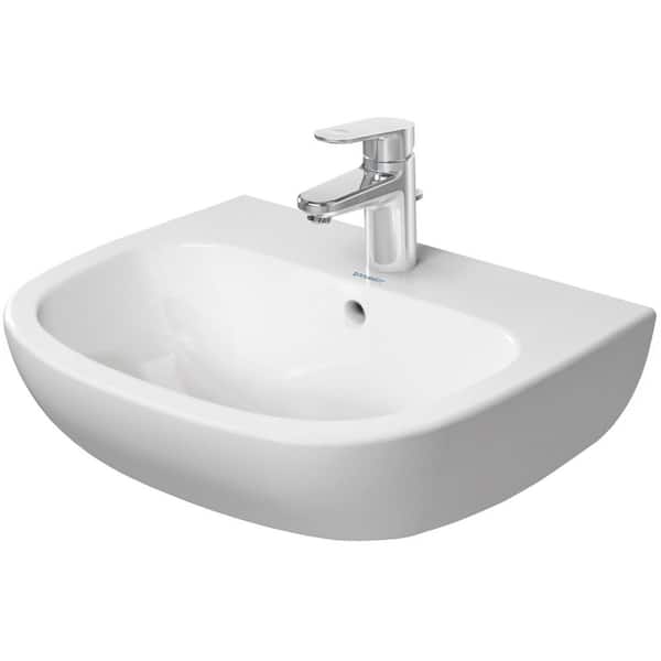 Duravit D-Code 21.63 in. Rectangular Bathroom Sink in White