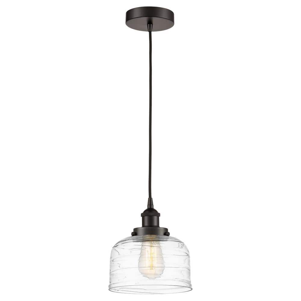 Bell 60-Watt 1-Light Oil Rubbed Bronze Standard Mini Pendant Light with Clear Glass Shade, No Bulbs Included price history on PriceWatchPro