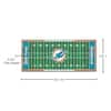 FANMATS Miami Dolphins 3 ft. x 6 ft. Football Field Rug Runner Rug 7357 -  The Home Depot