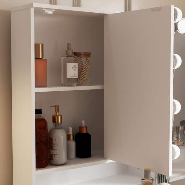 102-8/不二見焼/向付9客 FUFU&GAGA White Modern Makeup Vanity Desk 9 Drawers Wood