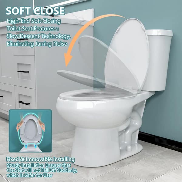 Zeafive Dual Flush Two Piece Toilets 12 in. Rough-in 1.1/1.6