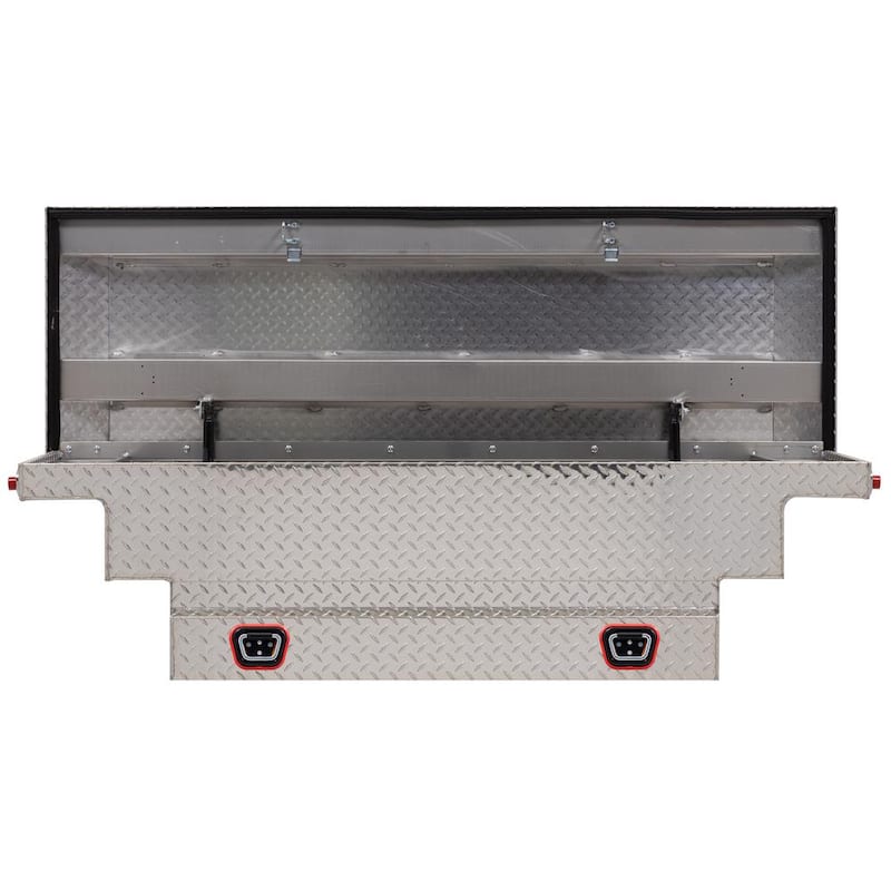 62.5 in. Diamond Plate Aluminum Compact Low Profile Crossover Truck Tool Box