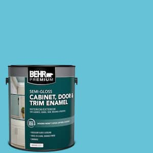 1 gal. #P480-4 Rushing Stream Semi-Gloss Enamel Interior/Exterior Cabinet, Door & Trim Paint