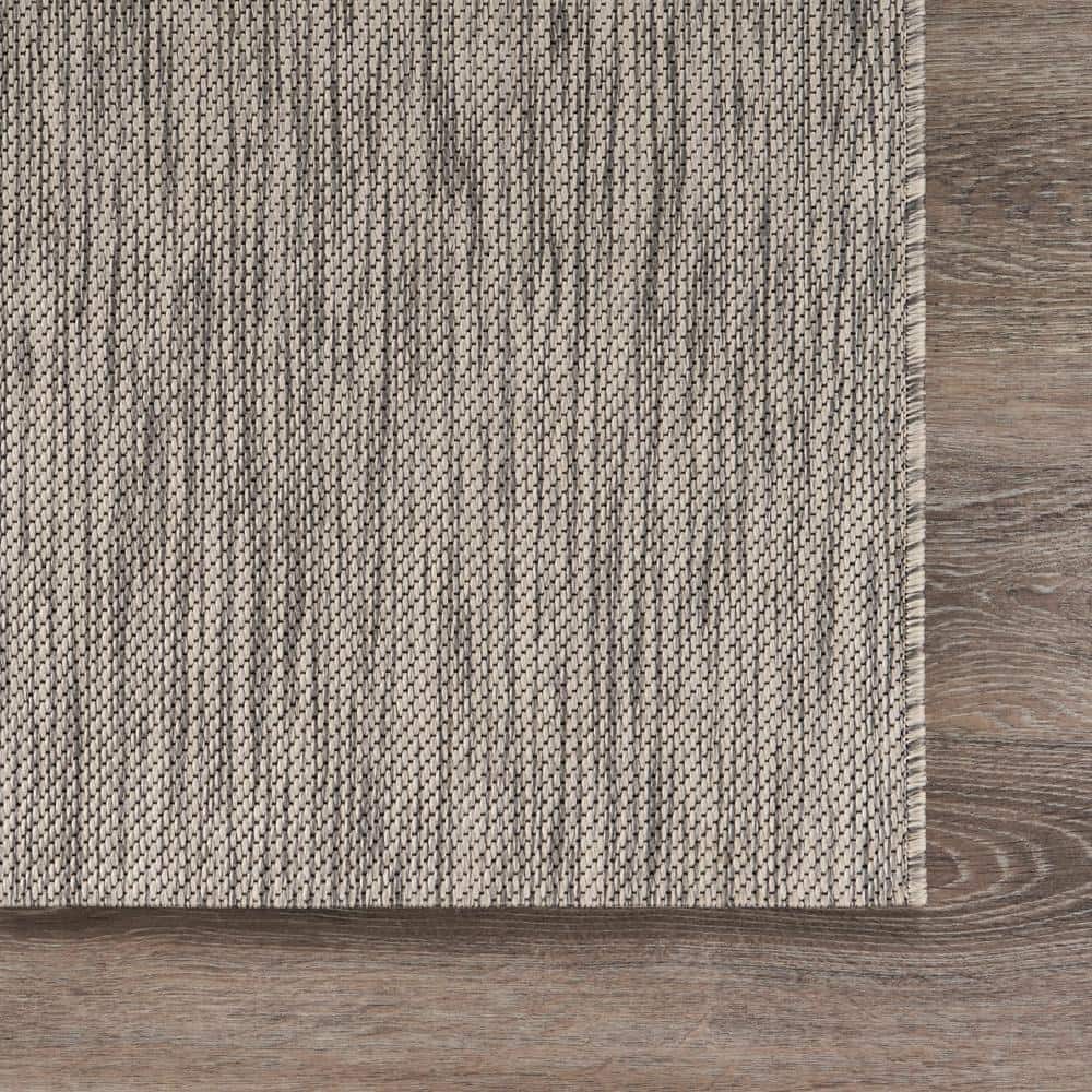 Gray and Blue Fish Pattern Stain-Resistant Synthetic 5' x 7' Area Rug