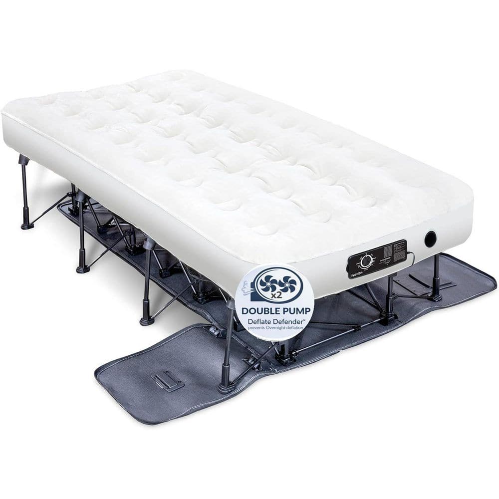 Ivation EZ-Bed 24 in. Twin Size Air Mattress with Built in Pump