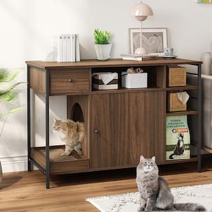 Have A Question About Fufu Gaga Cat Washroom End Table With Storage Compartments And Litter