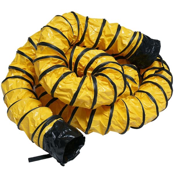 Rubber Cal 8 In Id X 25 Ft Air Ventilator Heavy Duty Flexible Ventilation Hose 01 192 8 6884