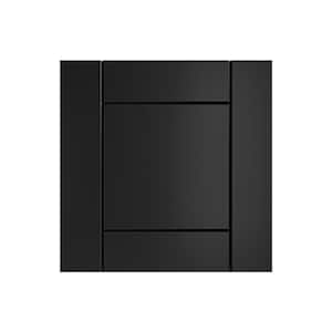 Sanibel 13 in. W x 0.75 in. D x 13 in. H Black Cabinet Door Sample Pitch Black Matte