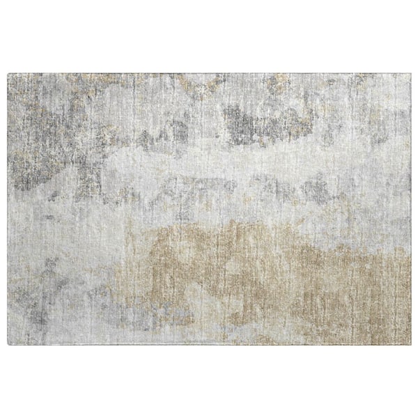 Dream Shag Premium Machine Washable Abstract ADS68 Moody 3 ft. x 4 ft. Area Rug