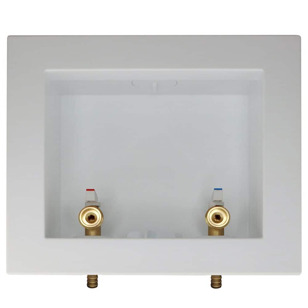 1/2 in. Brass PEX-B Barb x 3/4 in. Male Hose Thread Washing Machine Outlet Box price history on PriceWatchPro