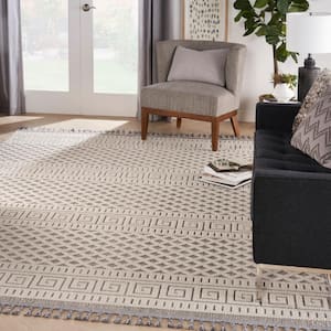 Paxton Ivory/Grey 8 ft. x 11 ft. Geometric Contemporary Area Rug