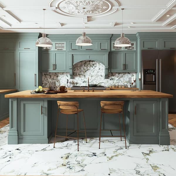 Touche Jade 11-3/4 in. x 23-1/2 in. Porcelain Floor and Wall Tile (11.58 square feet /Case)