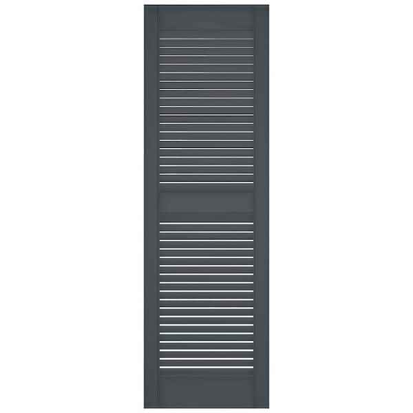 Ekena Millwork Builders Edge 14.5 in. W x 60 in. H Louvered