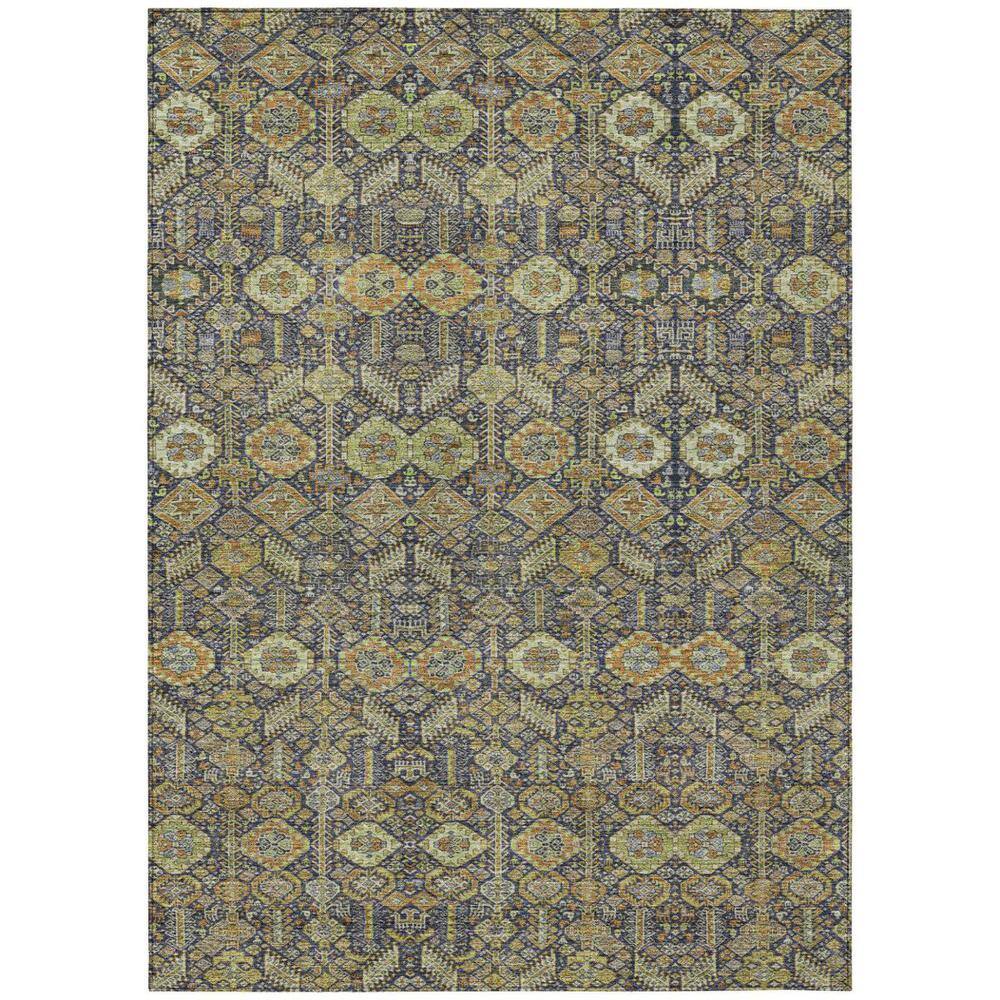 Blue and Orange 9 ft. x 12 ft. Woven Floral Rectangle Indoor/Outdoor Area Rug price history on PriceWatchPro