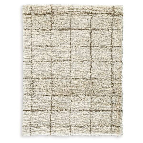 Wrenlow 5 ft. x 7 ft. Beige/Brown Striped Area Rug