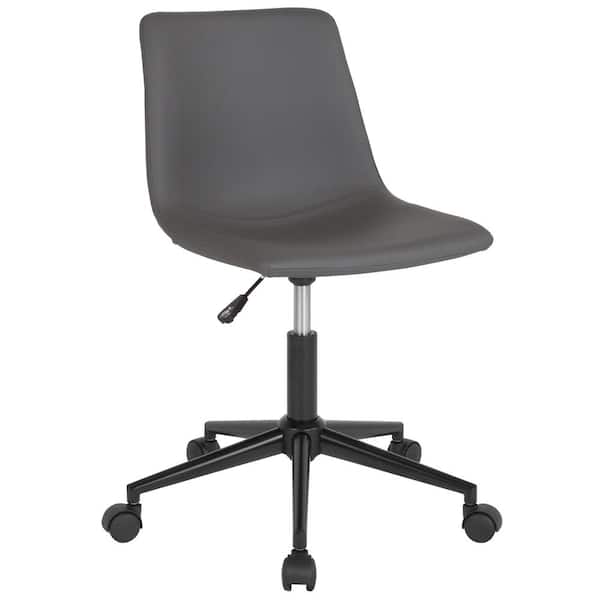 Carnegy Avenue Gray Leather Office/Desk Chair