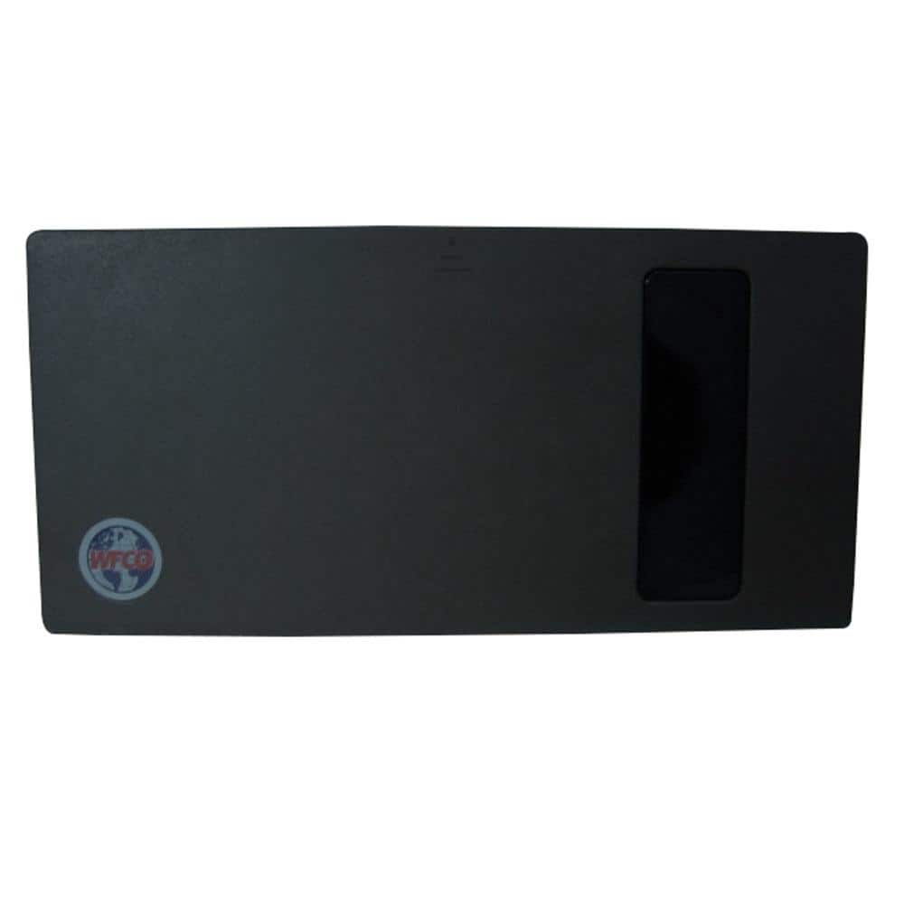 Black Plastic Flip-Down Door