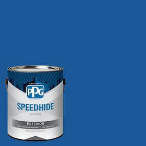 1 gal. PPG1242-7 Suddenly Sapphire Flat Exterior Paint