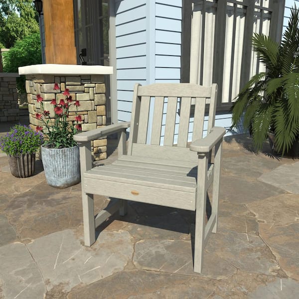 Highwood Lehigh Harbor Gray Recycled Plastic Outdoor Garden Chair