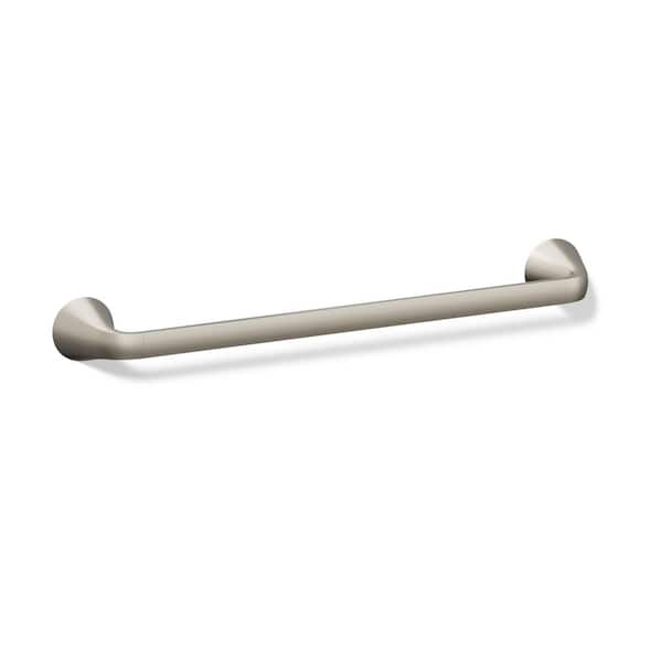 Cursiva 18 in. Towel Bar in Vibrant Brushed Nickel