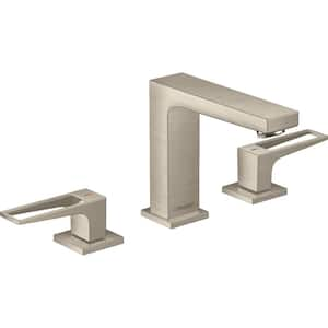 Metropol 8 in. Widespread 2-Handle Bathroom Faucet in Brushed Nickel