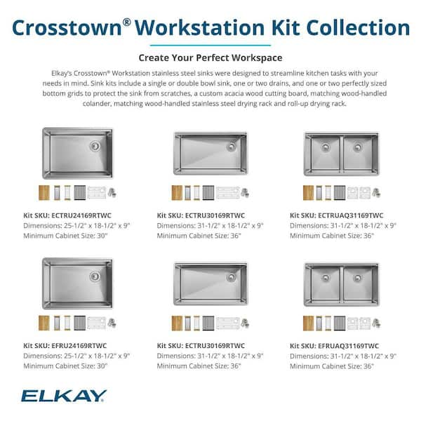 Elkay EWS2520KC, Wall Scrub-Up Sink, Knee Control Package