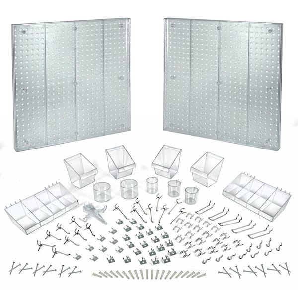 Azar Displays 800002-C Pack of 50 Clear Pegboard Hooks (Also
