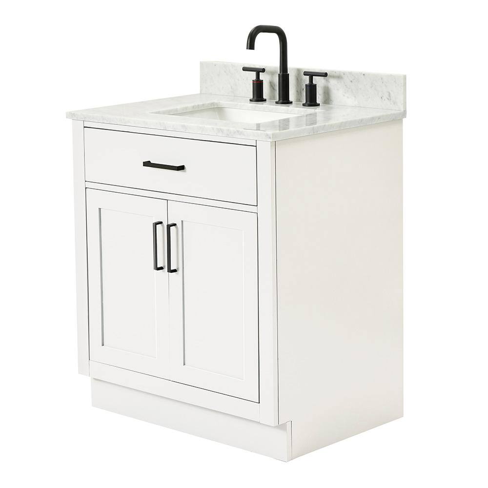 Hepburn 31" White Freestanding Single Basin Vanity Set