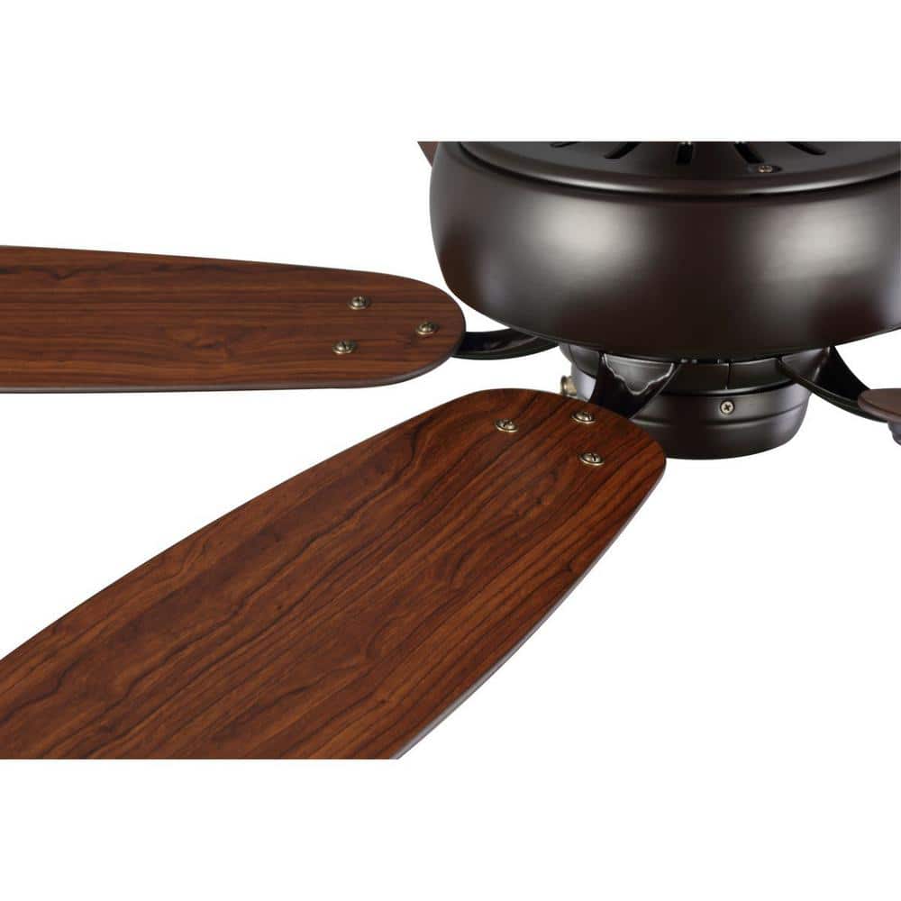 Edgefield 52" Bronze Ceiling Fan with Reversible Blades
