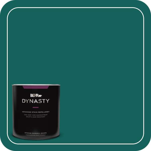 BEHR DYNASTY 1 qt. #S-H-490 Billiard Table Eggshell Enamel Interior Stain-Blocking Paint and Primer
