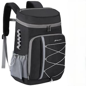 35 Can Leakproof Soft Backpack Cooler Bag for Camping Hiking, Black