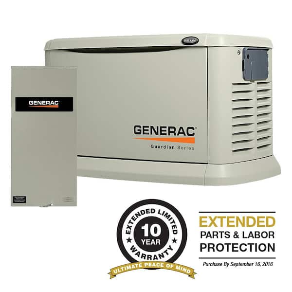 Generac 22,000-Watt Air Cooled Automatic Standby Generator with 200 Amp SE Rated Transfer Switch