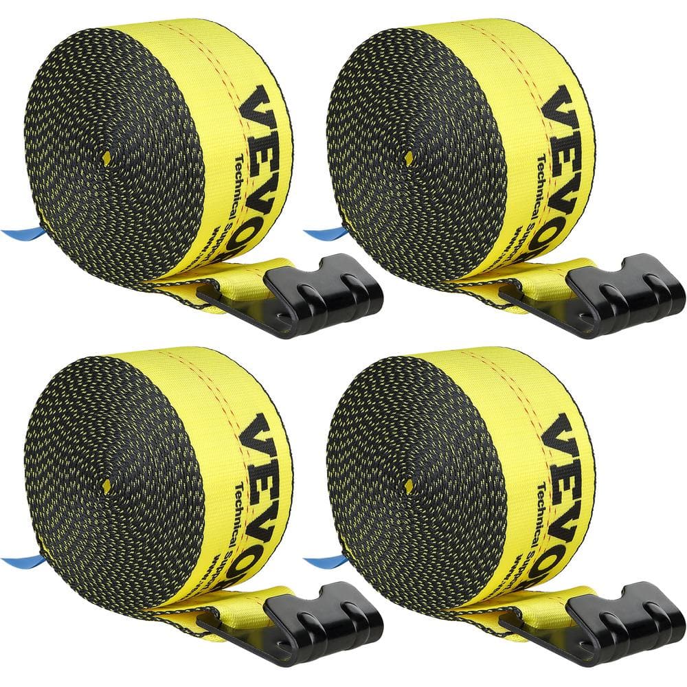 Winch Straps, 4in. x 30ft., 6000 lbs Load Capacity, 18000 lbs. Break Strength, Truck Straps with Flat Hook Cargo Control price history on PriceWatchPro