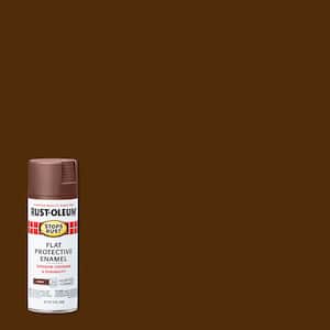 12 oz. Protective Enamel Flat Brown Spray Paint