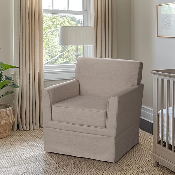 Paula Light Taupe Arm Chair with Slipcover